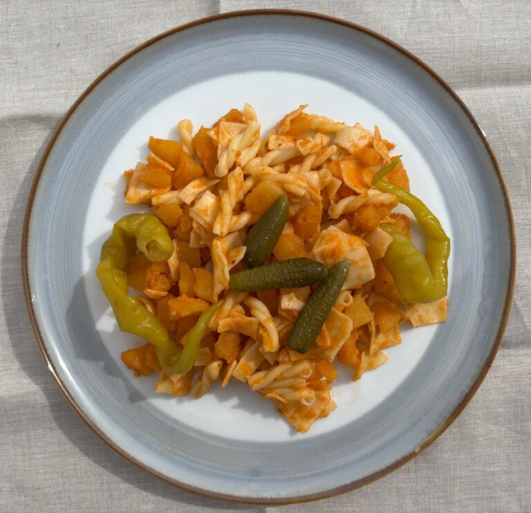 Granatierski pochod – traditional Slovak potato and pasta dish