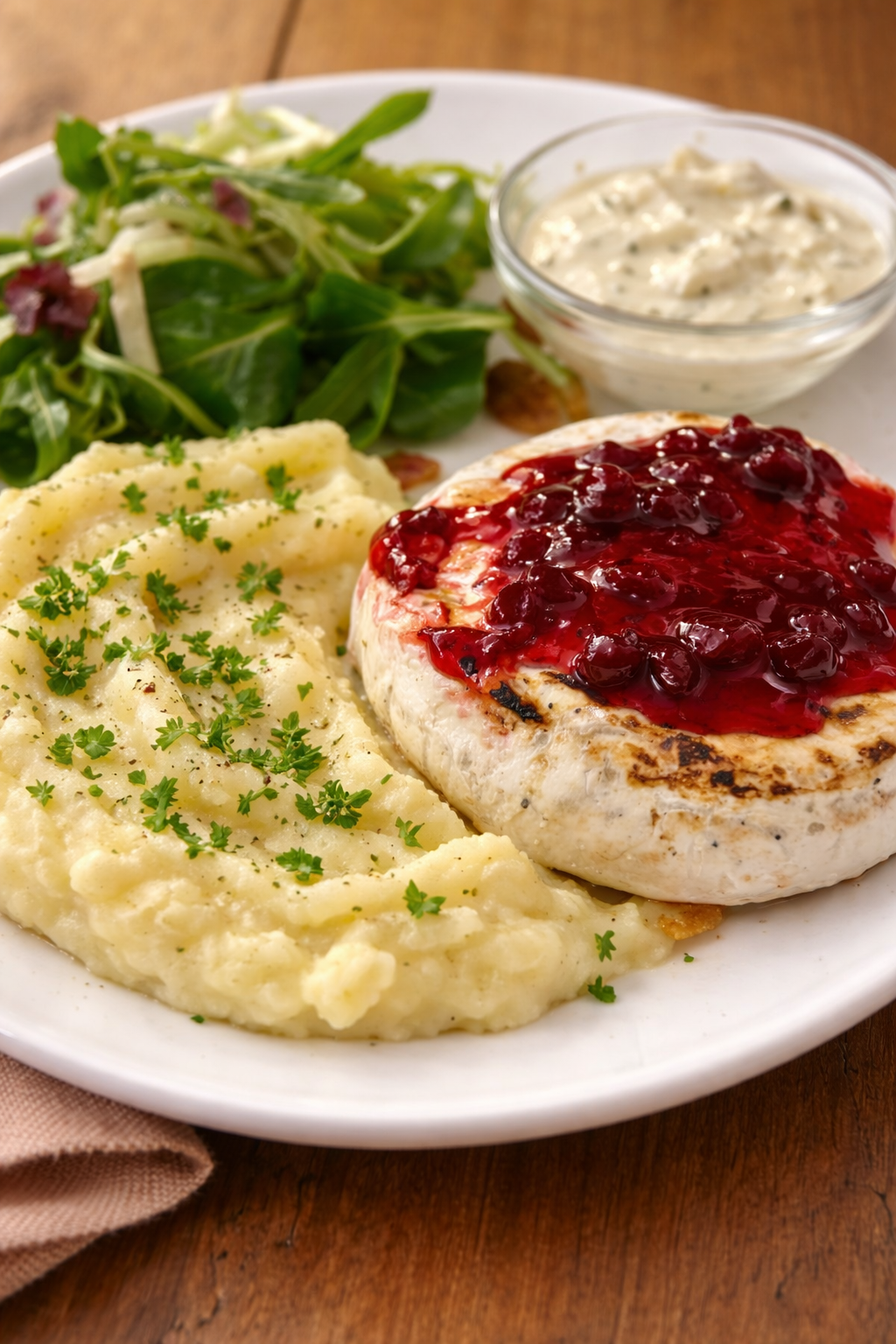 Elegantný recept na grilovaný encián s brusnicovou omáčkou a jemným zemiakovým pyré. Krémová, vyvážená a moderná bistro verzia obľúbeného jedla.