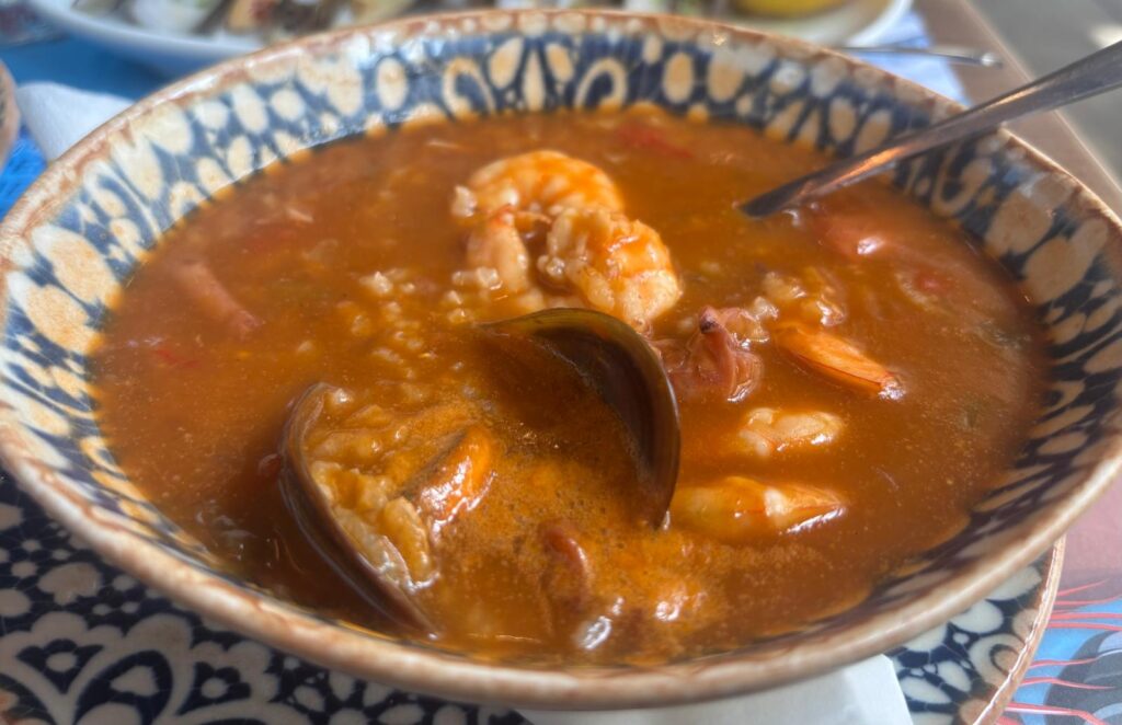 traditional Catalan fish soup