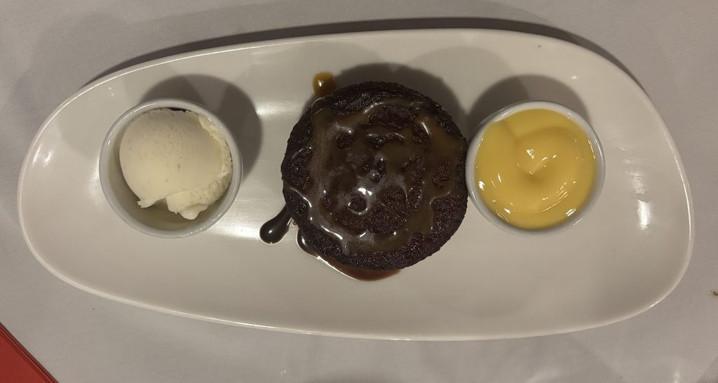 Malva Pudding at Hussar Grill, Cape Town