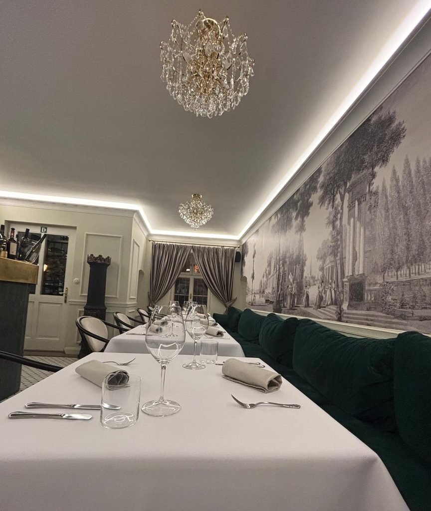 Elegant interior of MEDZI MÚRMI restaurant in Trnava